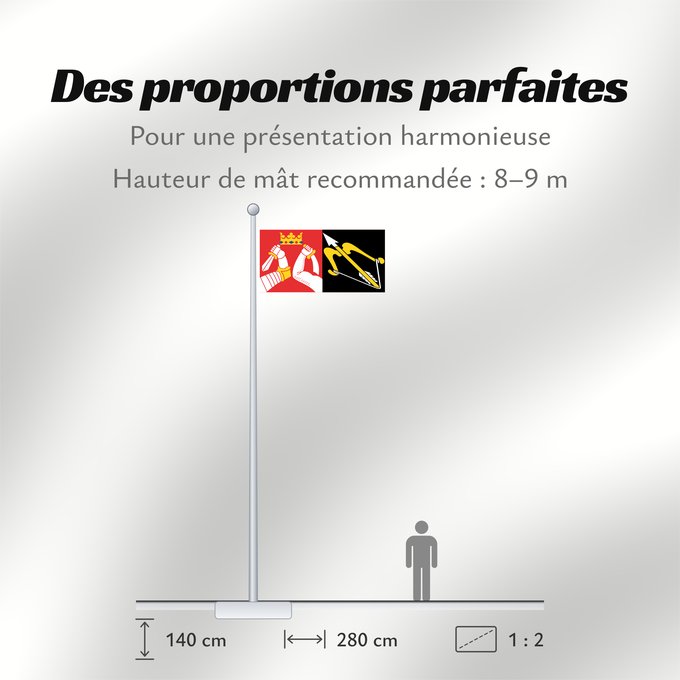 Proportions du drapeau : Itä-Suomen lääni