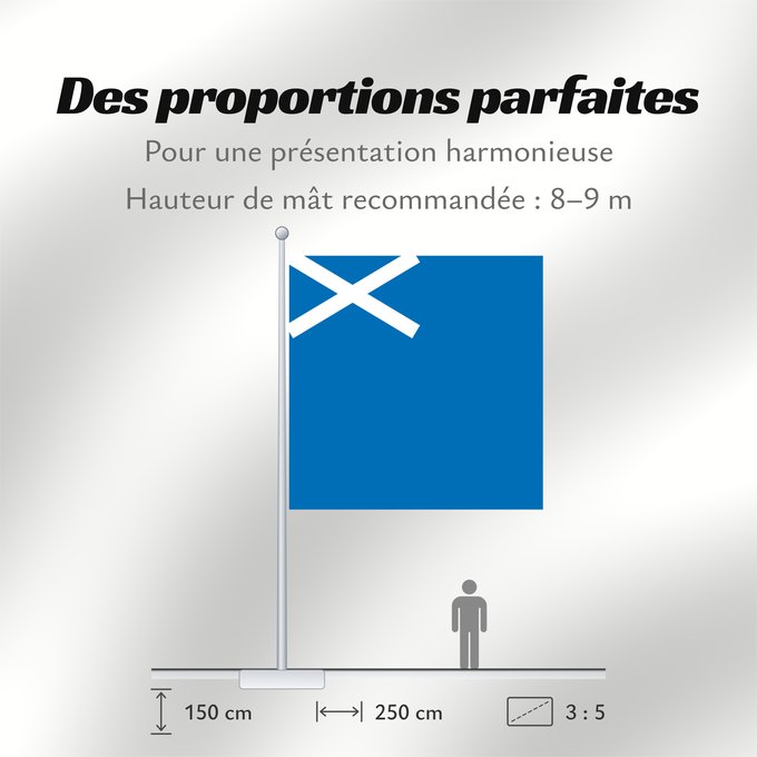 Proportions du drapeau : Scotland	L Écosse	Escocia	Schottland	Scozia	Schotland	Escócia	Szkocji	Scotlandes	علم اسكتلندا	Знаме на Шотландия	Banniel Bro-Skos	Skotská vlajka	Yr Alban	Skotlands	Σημαία της Σκωτίας	Skotio	Šotimaa lipp	پرچم اسکاتلند	Skotlannin	HAlban	H-Alba	Brattagh ny h