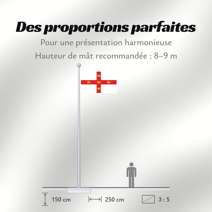 Proportions du drapeau : York