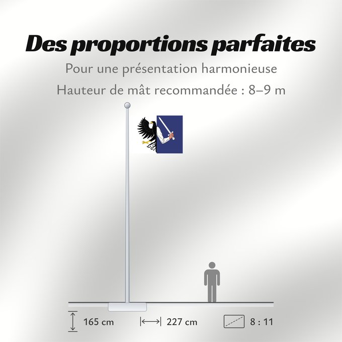 Proportions du drapeau : Connacht	W Connacht	Connacht ou Connaught