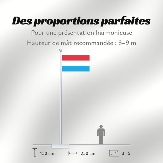 Proportions du drapeau : Luxembourg	Luxemburgo	Luxemburg	Lussemburghese	Luksemburga	Сцяг Люксембурга	Национално знаме на Люксембург	Banniel Luksembourg	Lucemburská vlajka	Luxembourgs	Σημαία του Λουξεμβούργου	Luksemburgi lipp	پرچم لوکزامبورگ	Luxemburgin	Lucsamburg	ლუქსემბურგის დრო