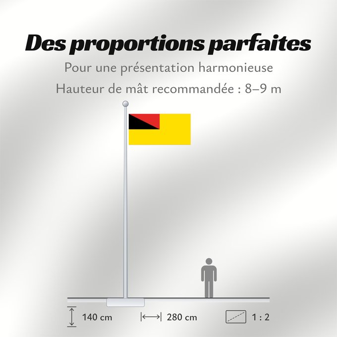Proportions du drapeau : Negeri Sembilan Negeri Sembilan, a state of Malaysia