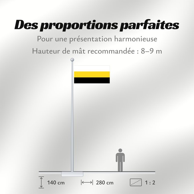 Proportions du drapeau : Perak	Malaysian state of Perak