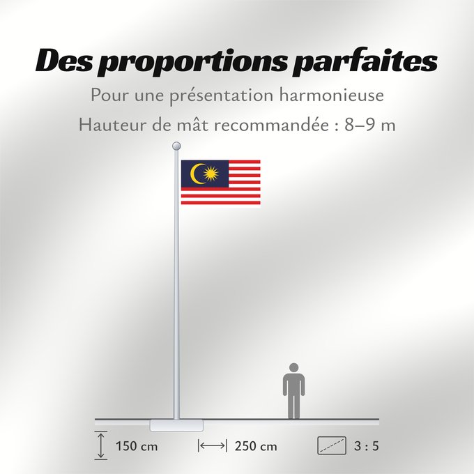 Proportions du drapeau : Malaysia	Malaysia – Jalur Gemilang  Stripes of Glory	Malaisie	Malasia	علم ماليزيا	Malaysia / بنديرا مليسيا	Malajzio	Malaisia lipp	Watawat ng Malaysia	​Mâ-lòi-sî-â koet-khì	馬来西亜の国旗	ទង់ជាតិម៉ាឡេស៊ី	Malaysi	ທຸງຊາດມາເລເຊຍ	​馬來西亞之國旗	Malaysia – Jalur Gemilang / 