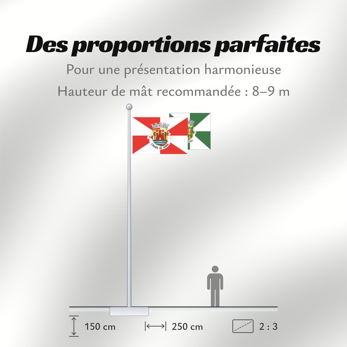 Proportions du drapeau : Leiria