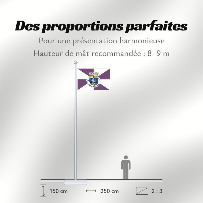 Proportions du drapeau : Setúbal