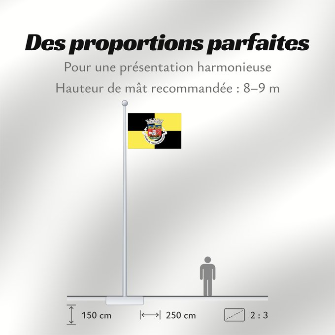Proportions du drapeau : Viana do Castelo