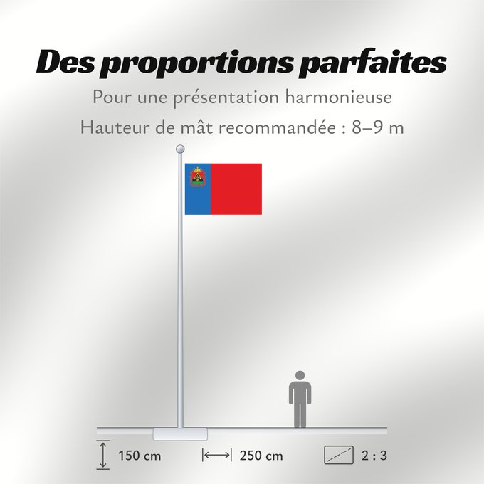 Proportions du drapeau : Kemerovo oblast Kemerovo oblast, Russia Oblast de Kemerovo Óblast de Kémerovo Oblast Kemerowo Kemerovo Oblast