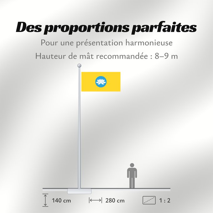 Proportions du drapeau : Kalmykia Kalmoukie República de Kalmukia Kalmückien Флаг Республики Калмыкия Туг Хальмг Таңһч