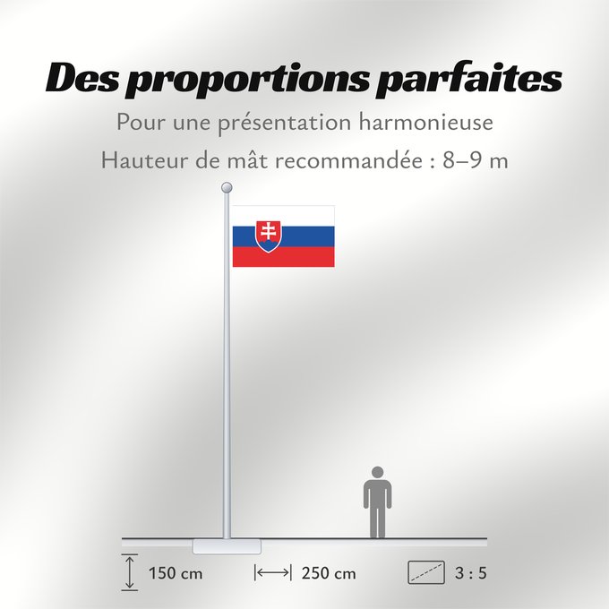 Proportions du drapeau : Slovakia Slovakia. Image from here, colors Slovaquie Eslovaquia Slowakei Slovacchia Slowakije Eslováquia Słowacji Сцяг Славакіі Национално знаме на Словакия Slovačke Slovenská vlajka Slovakiets Σημαία της Σλοβακίας Slovaki lipp Slovakian Slóvaice Szlováki
