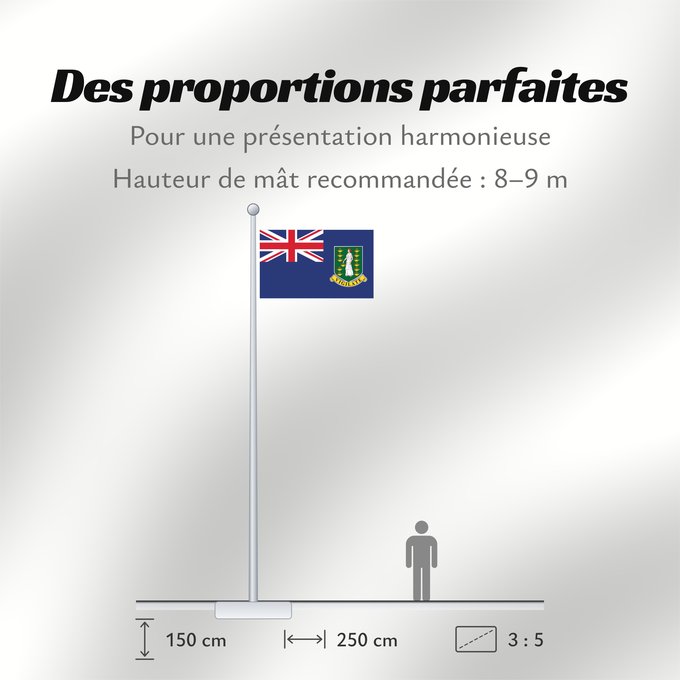 Proportions du drapeau : British Virgin Islands	Virgin Islands, British	Vierges britanniques !Îles Vierges britanniques	Islas Vírgenes Británicas	Britische Jungferninseln	Isole Vergini Britanniche