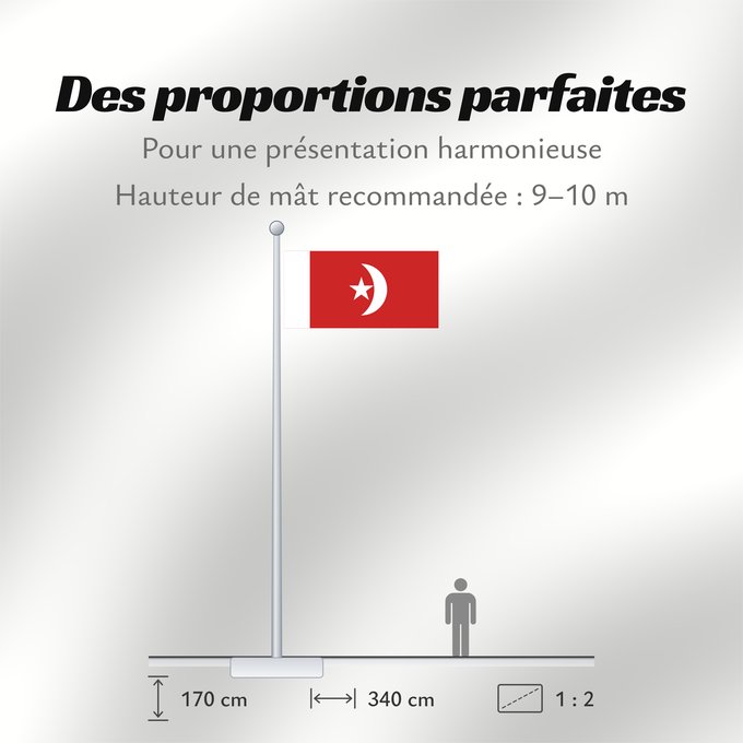 Proportions du drapeau : Umm al-Qaiwain	Umm al-Quwain	علم إمارة أم القيوين