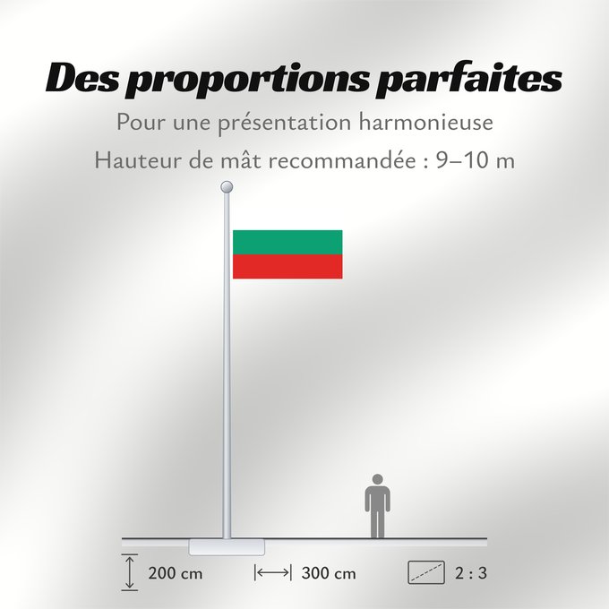 Proportions du drapeau : Bulgaria La Bulgarie Bulgarien Bulgara Bulgarije Bulgária Bułgarii Национално знаме на България Bulharská vlajka ꙁна́мѧ Блъгарі́ꙗ Bulgariens Σημαία της Βουλγαρίας Bulgaaria lipp Bulgarian Bulgáire דגל בולגריה Bugarske ბულგარეთის დროშა Bulgaresche Fändel B