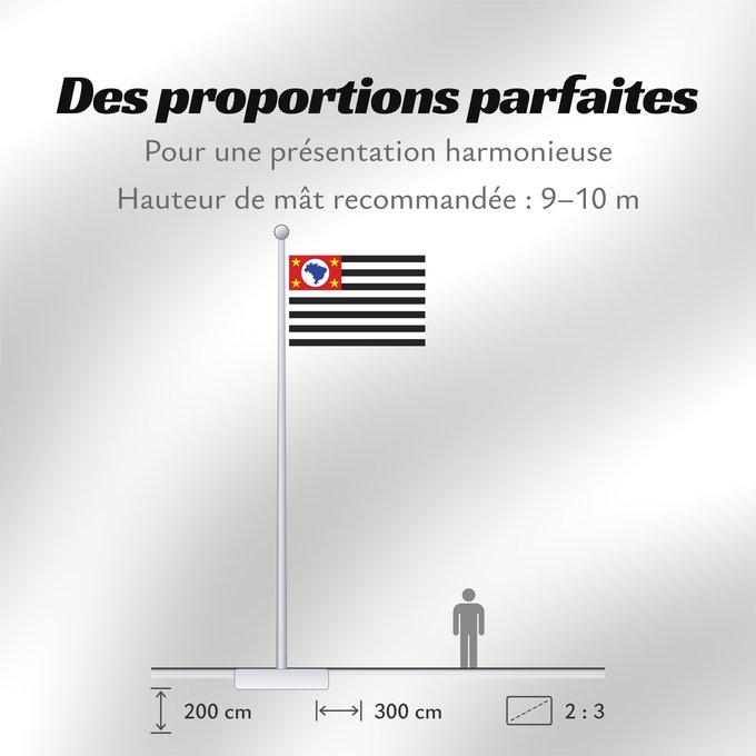 Proportions du drapeau : São Paulo	Sao Paulo	São Paulo, Brasil