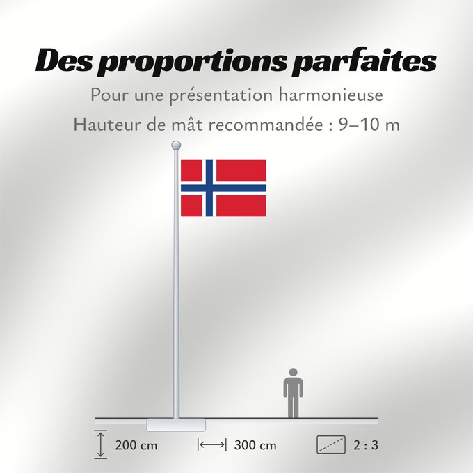 Proportions du drapeau : Bouvet Island