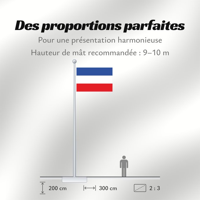 Proportions du drapeau : Schleswig-Holstein