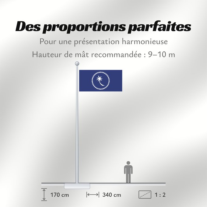 Proportions du drapeau : Chuuk	Chuuk  state within the Federated States of Micronesia  - colours and 1 2 dimensions based partly on templates at The World Flag Database and Photo of flag in use	Chuuk 