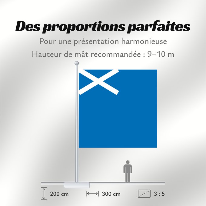 Proportions du drapeau : Scotland	L Écosse	Escocia	Schottland	Scozia	Schotland	Escócia	Szkocji	Scotlandes	علم اسكتلندا	Знаме на Шотландия	Banniel Bro-Skos	Skotská vlajka	Yr Alban	Skotlands	Σημαία της Σκωτίας	Skotio	Šotimaa lipp	پرچم اسکاتلند	Skotlannin	HAlban	H-Alba	Brattagh ny h