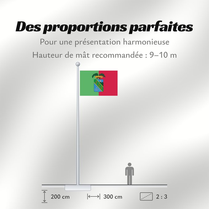 Proportions du drapeau : Latina Province of Latina Province de Latina Provincia de Latina Provinz Latina Provincia di Latina