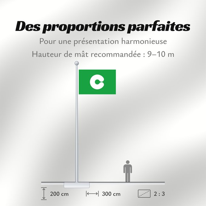 Proportions du drapeau : Kumamoto