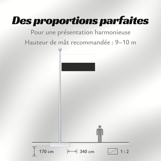 Proportions du drapeau : Pahang	 Pahang 	Pahang, Malaysia