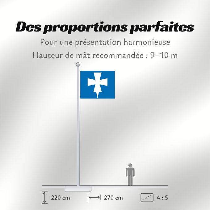 Proportions du drapeau : Rogaland	County of Rogaland, Norway	comté de Rogaland