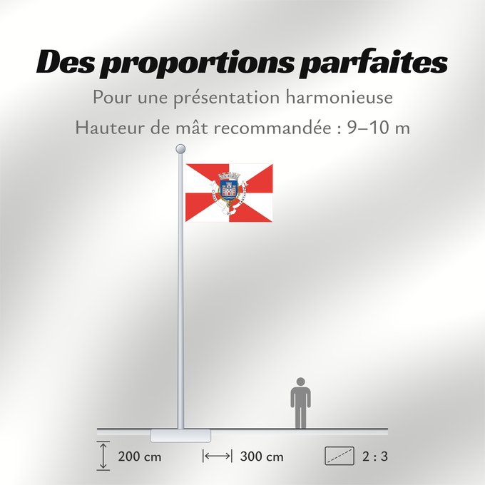 Proportions du drapeau : Santarém