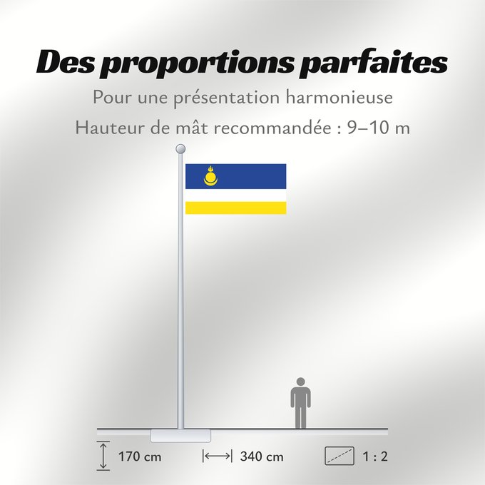 Proportions du drapeau : Buryatia Republic of Buryatia Buratti República de Buriatia Repubblica di Buriazia Буряад Республикын гyрэнэй һүлдэ Флаг Бурятии Парчами Бурятия