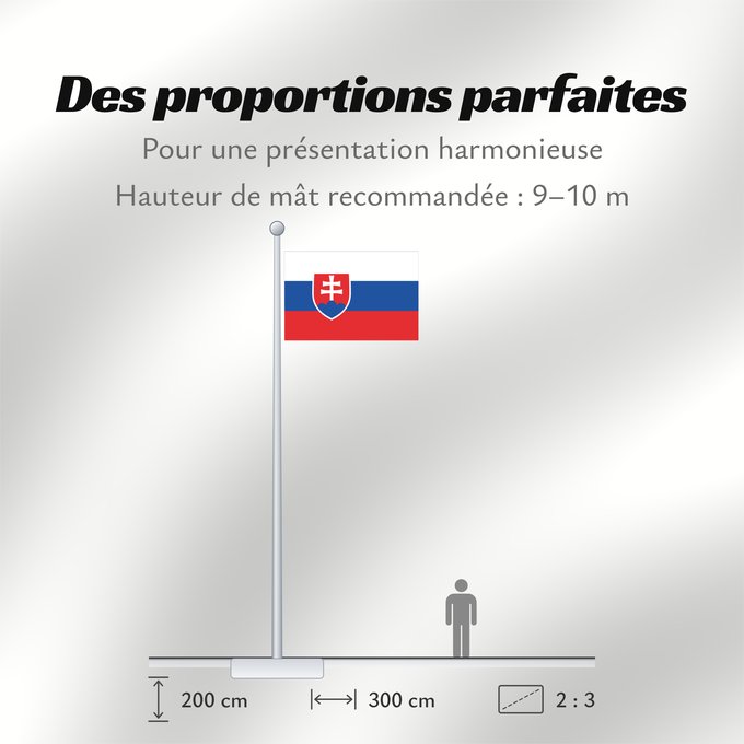 Proportions du drapeau : Slovakia	Slovakia. Image from here, colors	Slovaquie	Eslovaquia	Slowakei	Slovacchia	Slowakije	Eslováquia	Słowacji	Сцяг Славакіі	Национално знаме на Словакия	Slovačke	Slovenská vlajka	Slovakiets	Σημαία της Σλοβακίας	Slovaki lipp	Slovakian	Slóvaice	Szlováki