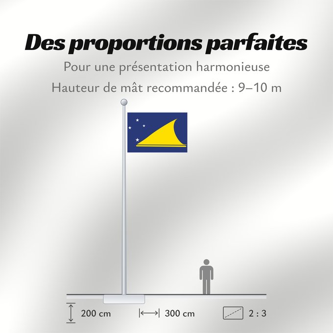Proportions du drapeau : Tokelau	Tokelau since May 2008	Tokelau que fuera adoptada en mayo de 2008 por el parlamento local de este territorio dependiente de Nueva Zelanda	Pīwari o Tokelau