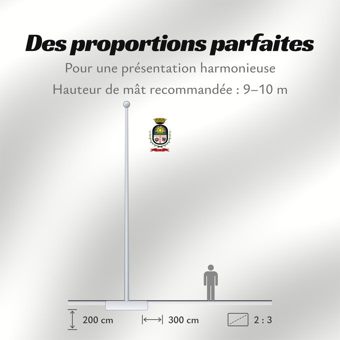 Proportions du drapeau : Cerro Largo