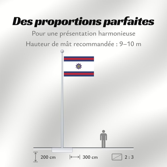 Proportions du drapeau : Paysandú Department Paysandú Department département de Paysandú Paysandú