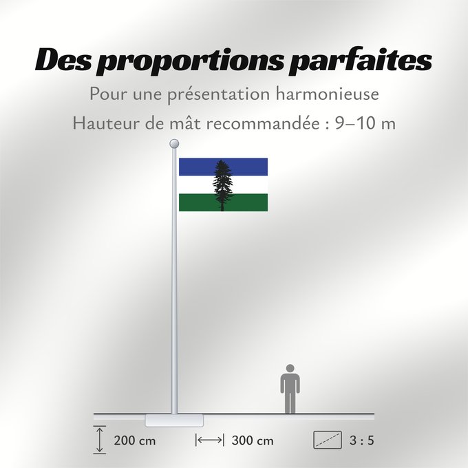 Proportions du drapeau : Cascadia