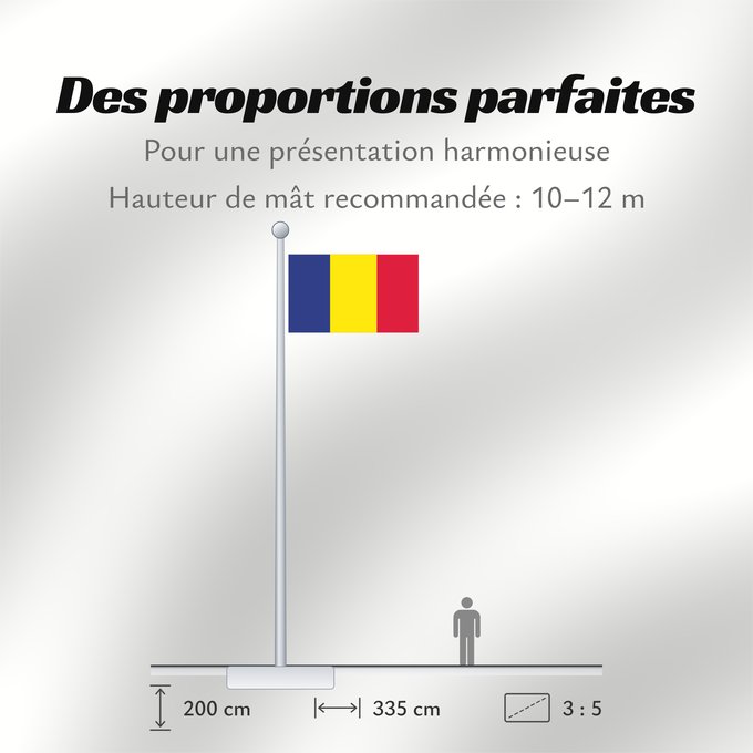 Proportions du drapeau : Andorra civil Andorra - civil version Andorre Andorra