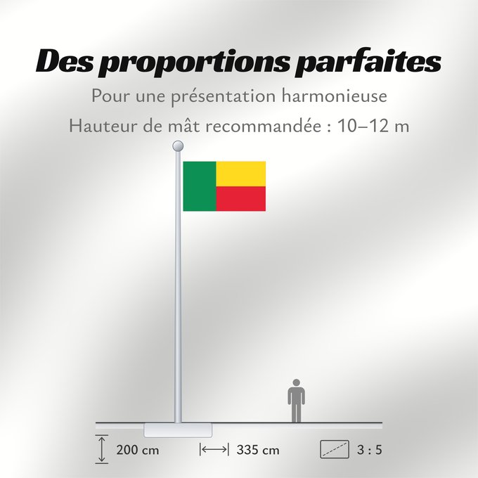 Proportions du drapeau : Benin	Bénin	Benín	Benins	علم بنين	Banniel Benin	Σημαία του Μπενίν	Benino	Beningo bandera	پرچم بنین	Beninin	Fon Benɛɛtò sín asya	Okoloto ndi Benin	Benina	Raaya bu Bene	Àsìá ilẹ́ Bẹ̀nẹ̀