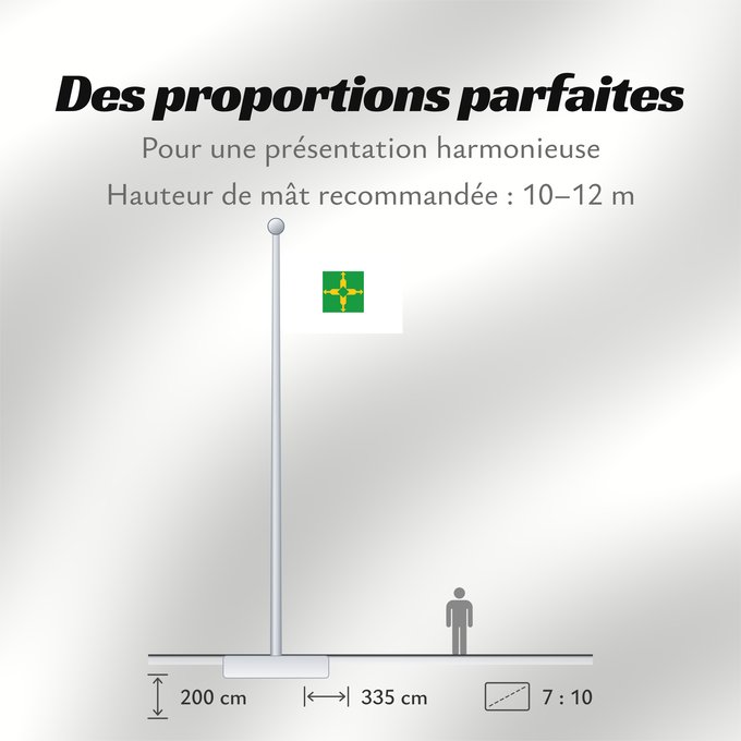 Proportions du drapeau : Distrito Federal