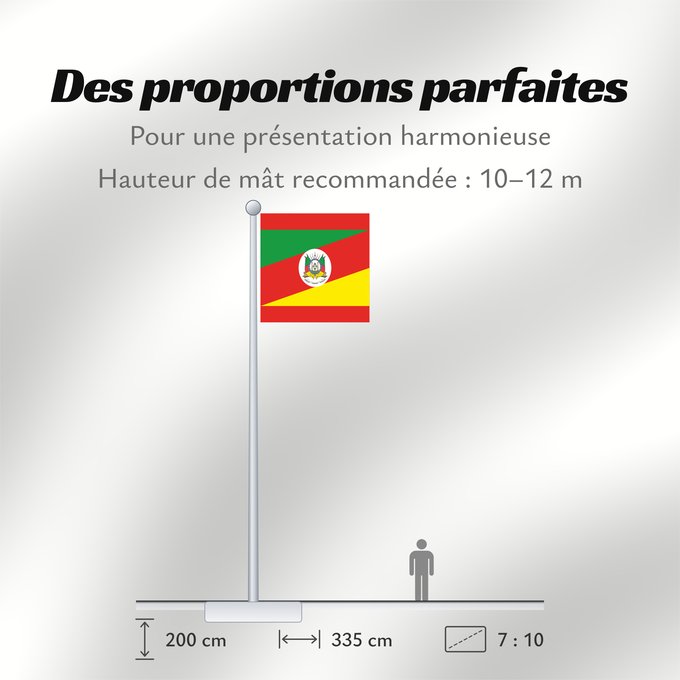 Proportions du drapeau : Rio Grande do Sul	State of Rio Grande do Sul, Brazil	Río Grande del Sur	Estado do Rio Grande do Sul, Brasil
