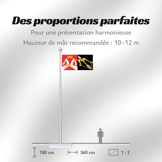 Proportions du drapeau : Itä-Suomen lääni