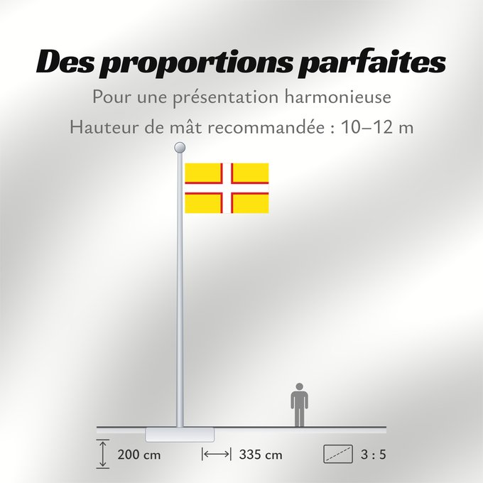 Proportions du drapeau : Dorset Dorset, England