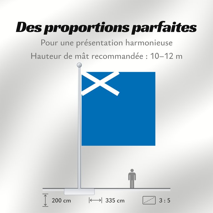 Proportions du drapeau : Scotland	L Écosse	Escocia	Schottland	Scozia	Schotland	Escócia	Szkocji	Scotlandes	علم اسكتلندا	Знаме на Шотландия	Banniel Bro-Skos	Skotská vlajka	Yr Alban	Skotlands	Σημαία της Σκωτίας	Skotio	Šotimaa lipp	پرچم اسکاتلند	Skotlannin	HAlban	H-Alba	Brattagh ny h