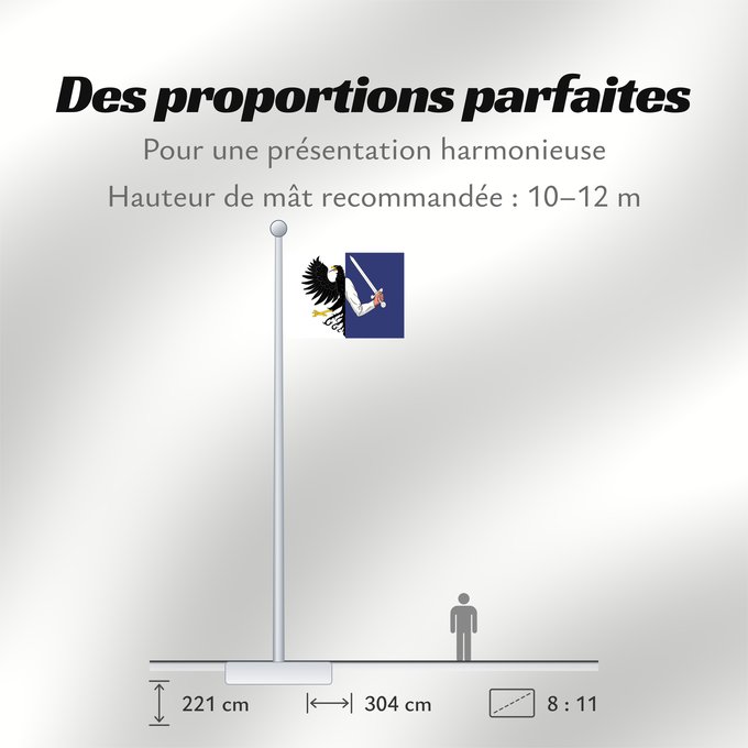 Proportions du drapeau : Connacht	W Connacht	Connacht ou Connaught