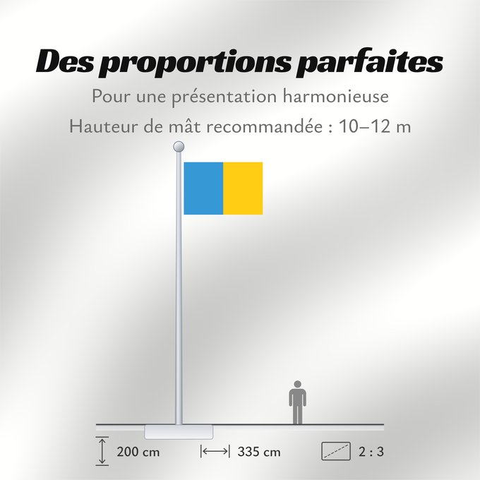 Proportions du drapeau : Province of Udine	Province d'Udine	Provincia de Udine	Provinz Udine	Provincia di Udine