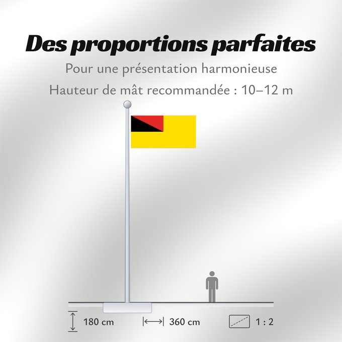 Proportions du drapeau : Negeri Sembilan Negeri Sembilan, a state of Malaysia