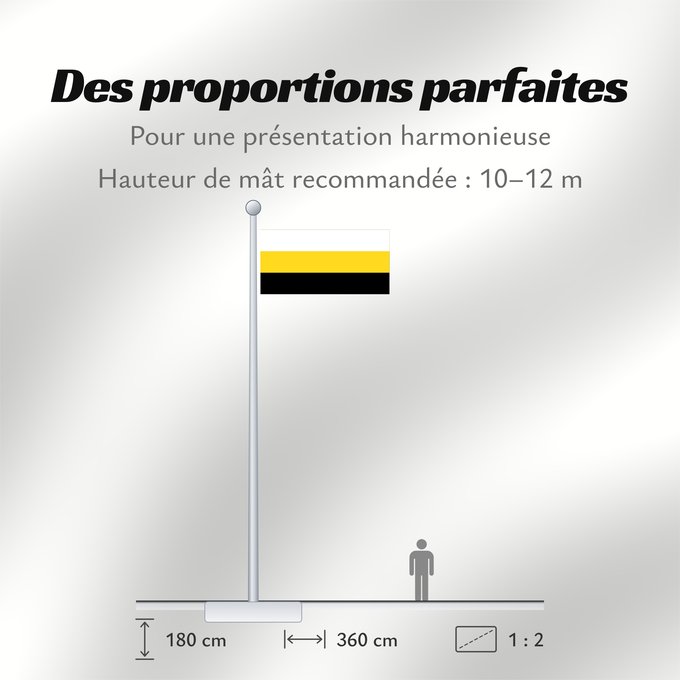 Proportions du drapeau : Perak	Malaysian state of Perak