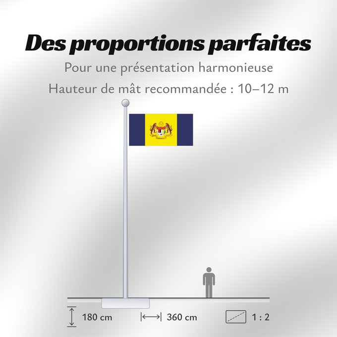Proportions du drapeau : Putrajaya	Putrajaya, Malaysia	Putrajaya 