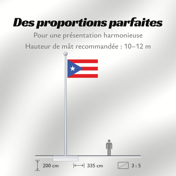 Proportions du drapeau : Puerto Rico	Porto Rico	Puerto Ricos	Portoryka	Porto-Riko	De Porto Rico	Ka hae Pokoliko	Standardo di Porto-Riko	Portuum Divum	Porto Rica	Флаг Пуэрто-Рико	Прапор Пуерто-Рико	Stän Puertorikeänas
