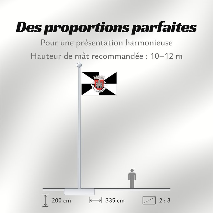 Proportions du drapeau : Castelo Branco