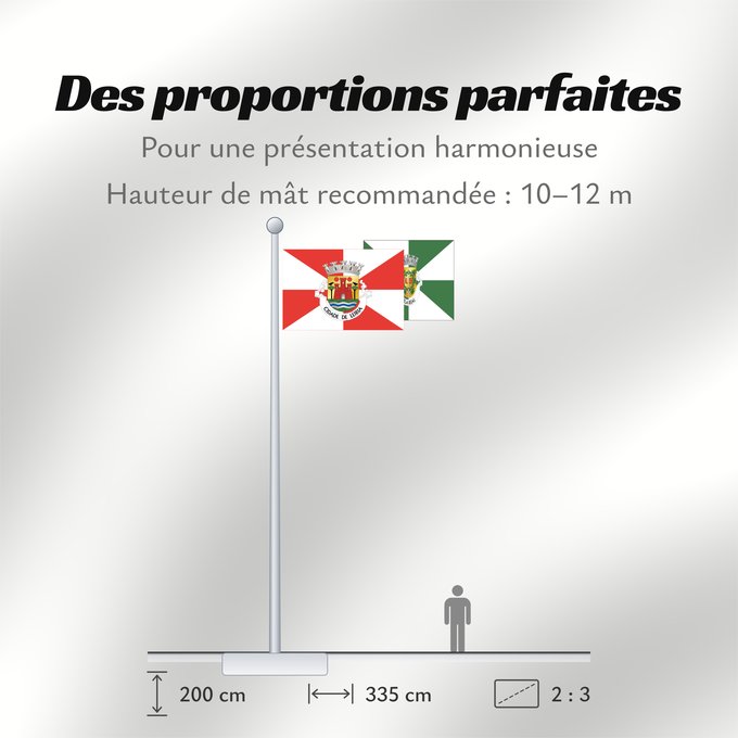 Proportions du drapeau : Leiria
