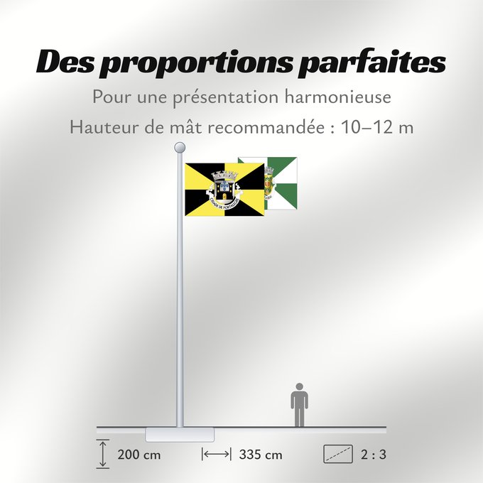 Proportions du drapeau : Portalegre
