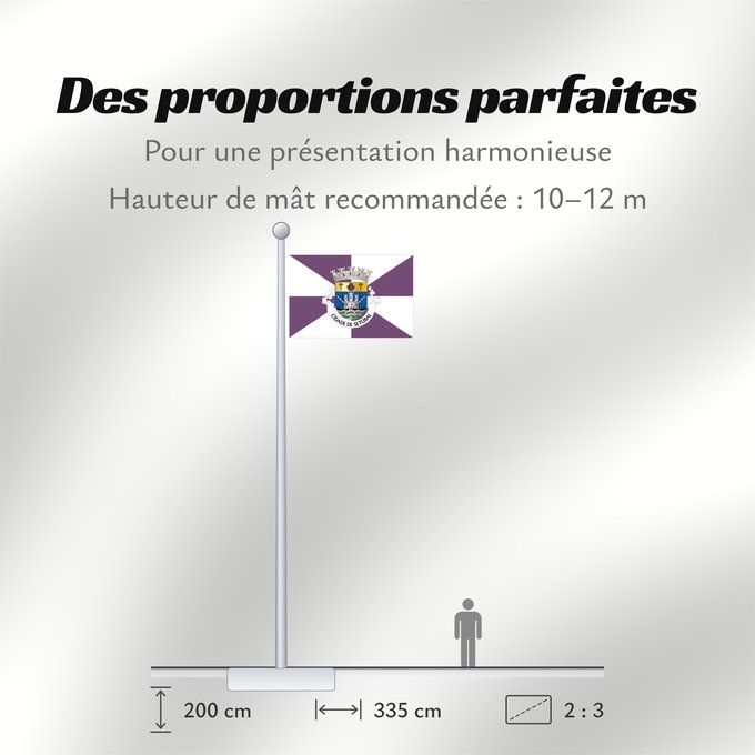 Proportions du drapeau : Setúbal
